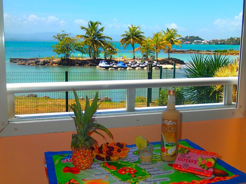 Appartement Bord De Mer Tres Fonctionnel , Sur La Plage & Vue Mer Exceptionnelle Le Gosier  Exteriér fotografie